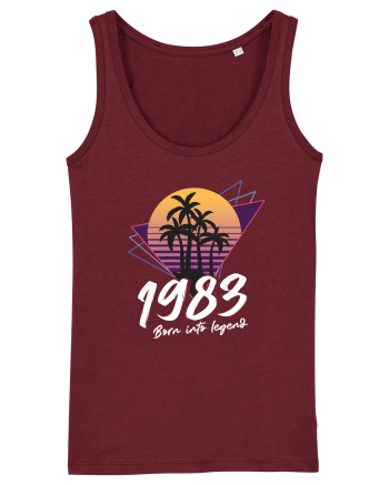 Synthwave 1983 SW born into legend Burgundy