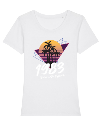 Synthwave 1983 SW born into legend White