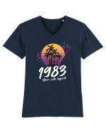 Synthwave 1983 SW born into legend Tricou mânecă scurtă guler V Bărbat Presenter