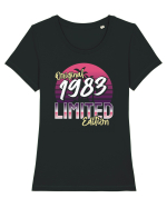 Synthwave 1983 SW original limited edition Tricou mânecă scurtă guler larg fitted Damă Expresser