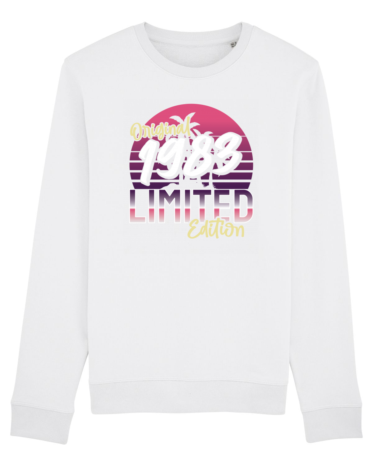 Bluză mânecă lungă Unisex Rise White