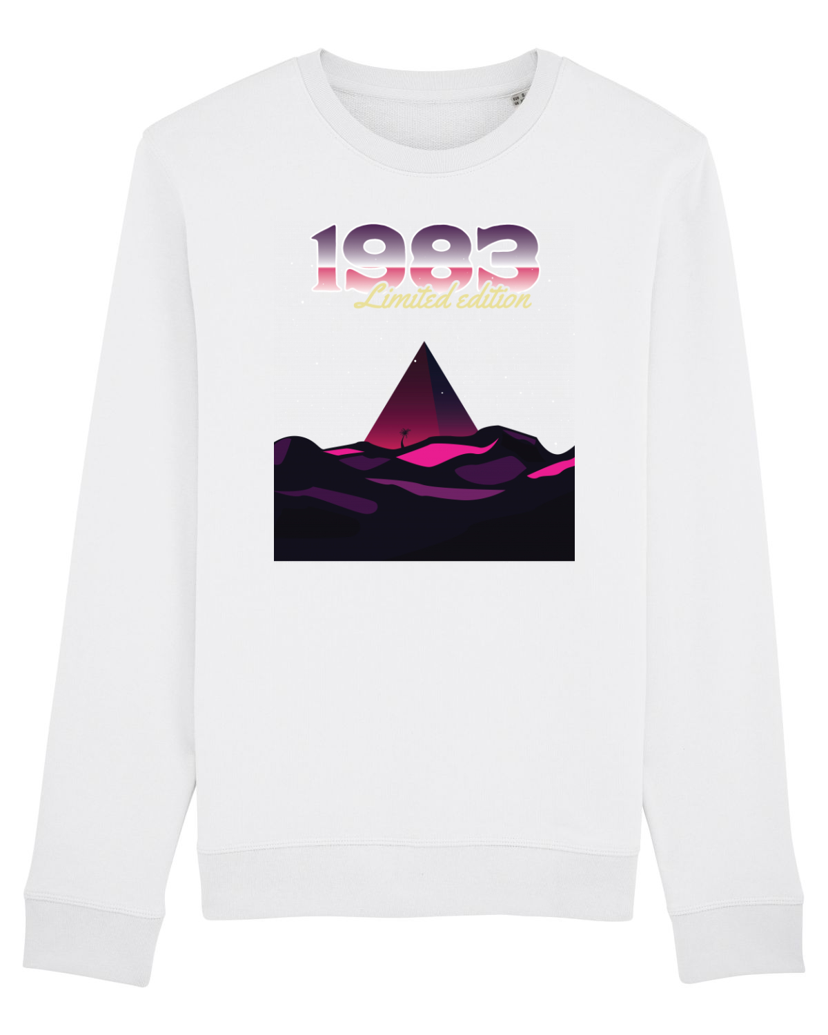 Bluză mânecă lungă Unisex Rise White