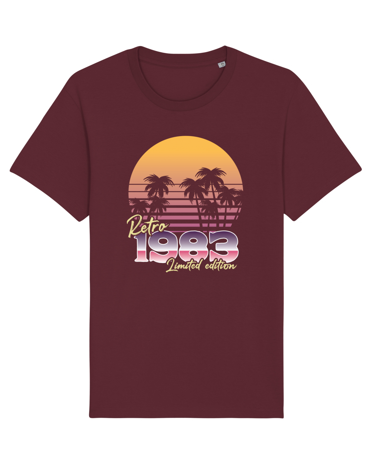 Tricou mânecă scurtă Unisex Rocker Burgundy
