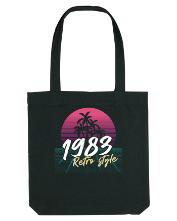 Synthwave 1983 SW retro style Black
