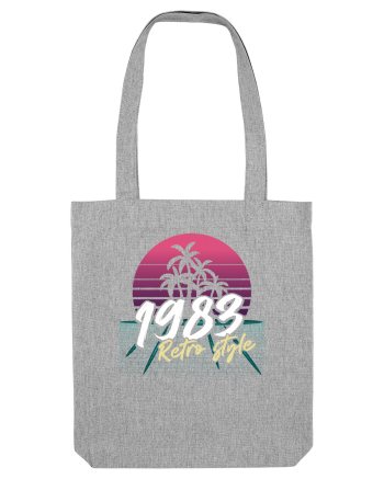 Synthwave 1983 SW retro style Heather Grey