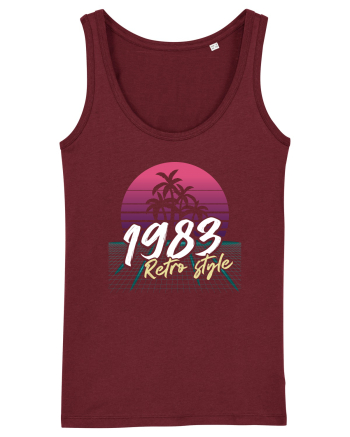 Synthwave 1983 SW retro style Burgundy
