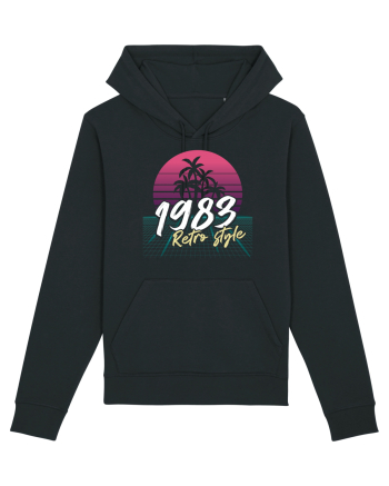 Synthwave 1983 SW retro style Black