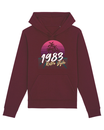 Synthwave 1983 SW retro style Burgundy
