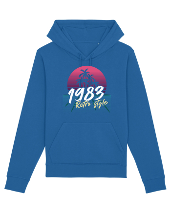 Synthwave 1983 SW retro style Royal Blue