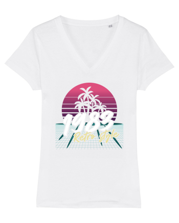 Synthwave 1983 SW retro style White