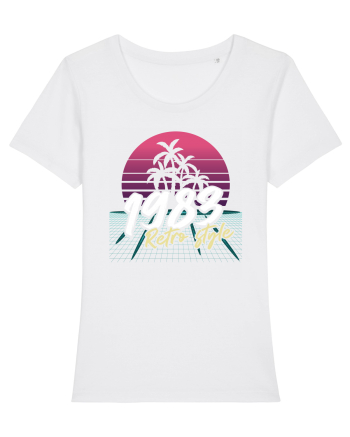 Synthwave 1983 SW retro style White