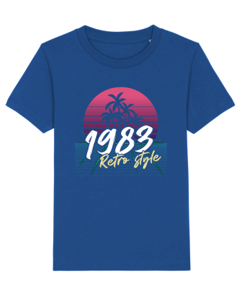 Synthwave 1983 SW retro style Majorelle Blue