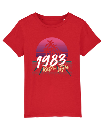 Synthwave 1983 SW retro style Red