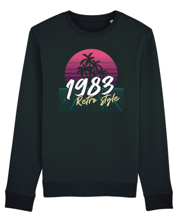 Synthwave 1983 SW retro style Black