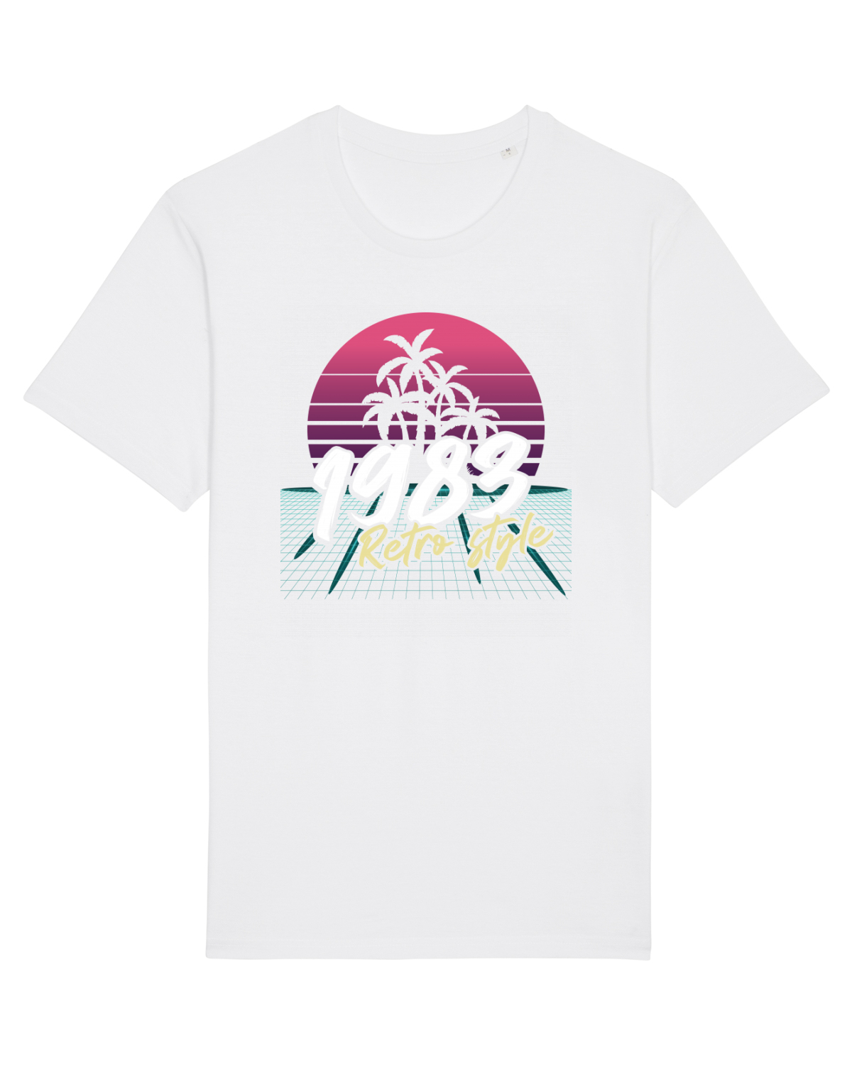 Tricou mânecă scurtă Unisex Rocker White
