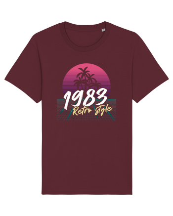 Synthwave 1983 SW retro style Burgundy