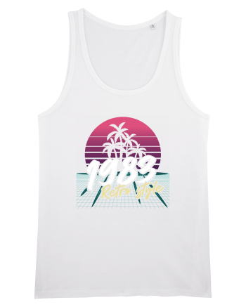 Synthwave 1983 SW retro style White