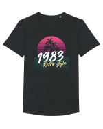 Synthwave 1983 SW retro style Tricou mânecă scurtă guler larg Bărbat Skater