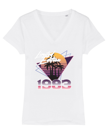 Synthwave 1983 SW triangles limited edition White