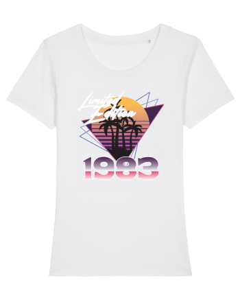 Synthwave 1983 SW triangles limited edition White