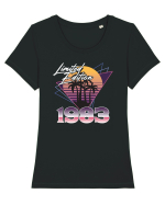 Synthwave 1983 SW triangles limited edition Tricou mânecă scurtă guler larg fitted Damă Expresser