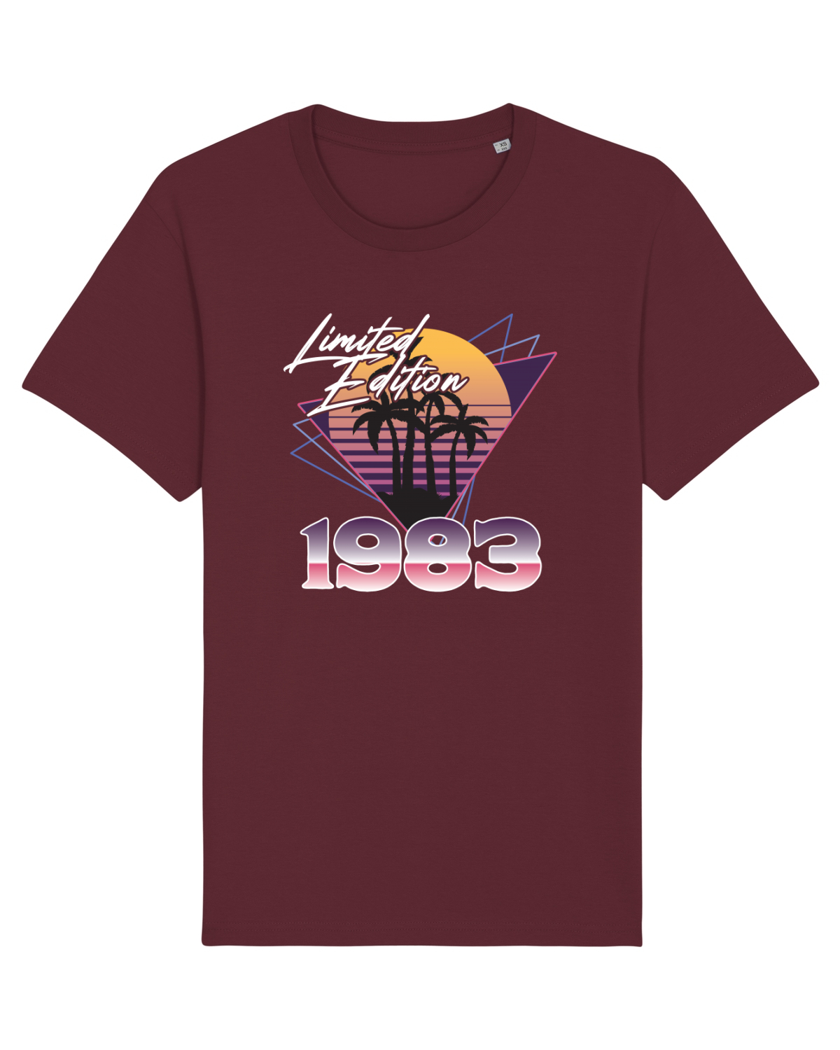 Tricou mânecă scurtă Unisex Rocker Burgundy