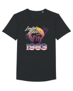 Synthwave 1983 SW triangles limited edition Tricou mânecă scurtă guler larg Bărbat Skater