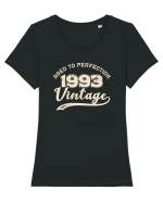 Vintage 1993 BC Aged to perfection Tricou mânecă scurtă guler larg fitted Damă Expresser