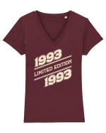 Vintage 1993 BC Limited edition Tricou mânecă scurtă guler V Damă Evoker