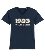 Vintage 1993 BC Wild born Tricou mânecă scurtă guler V Bărbat Presenter