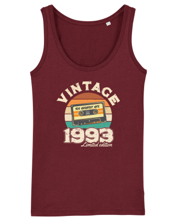 Vintage 1993 Retro sunset casette Burgundy