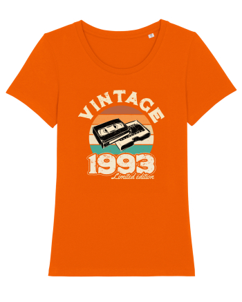 Vintage 1993 Retro sunset videotape Bright Orange