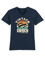 Vintage 1993 Retro sunset videotape Tricou mânecă scurtă guler V Bărbat Presenter