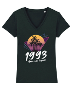 Synthwave 1993 SW born into legend Tricou mânecă scurtă guler V Damă Evoker