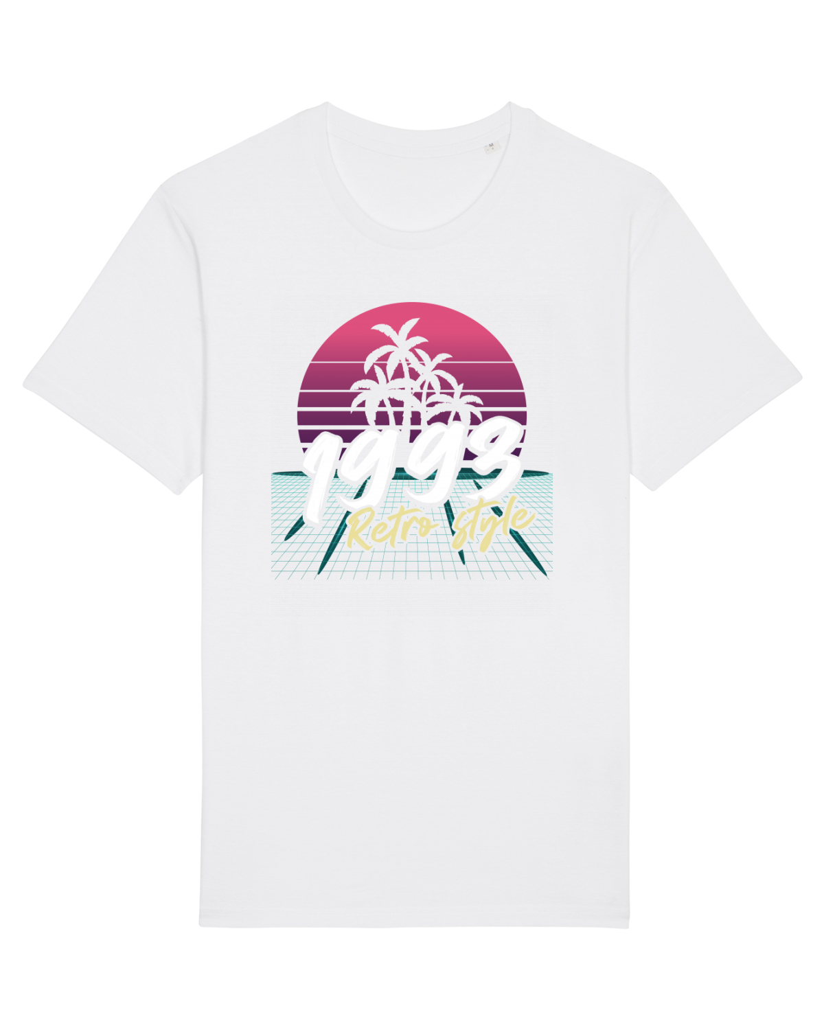 Tricou mânecă scurtă Unisex Rocker White