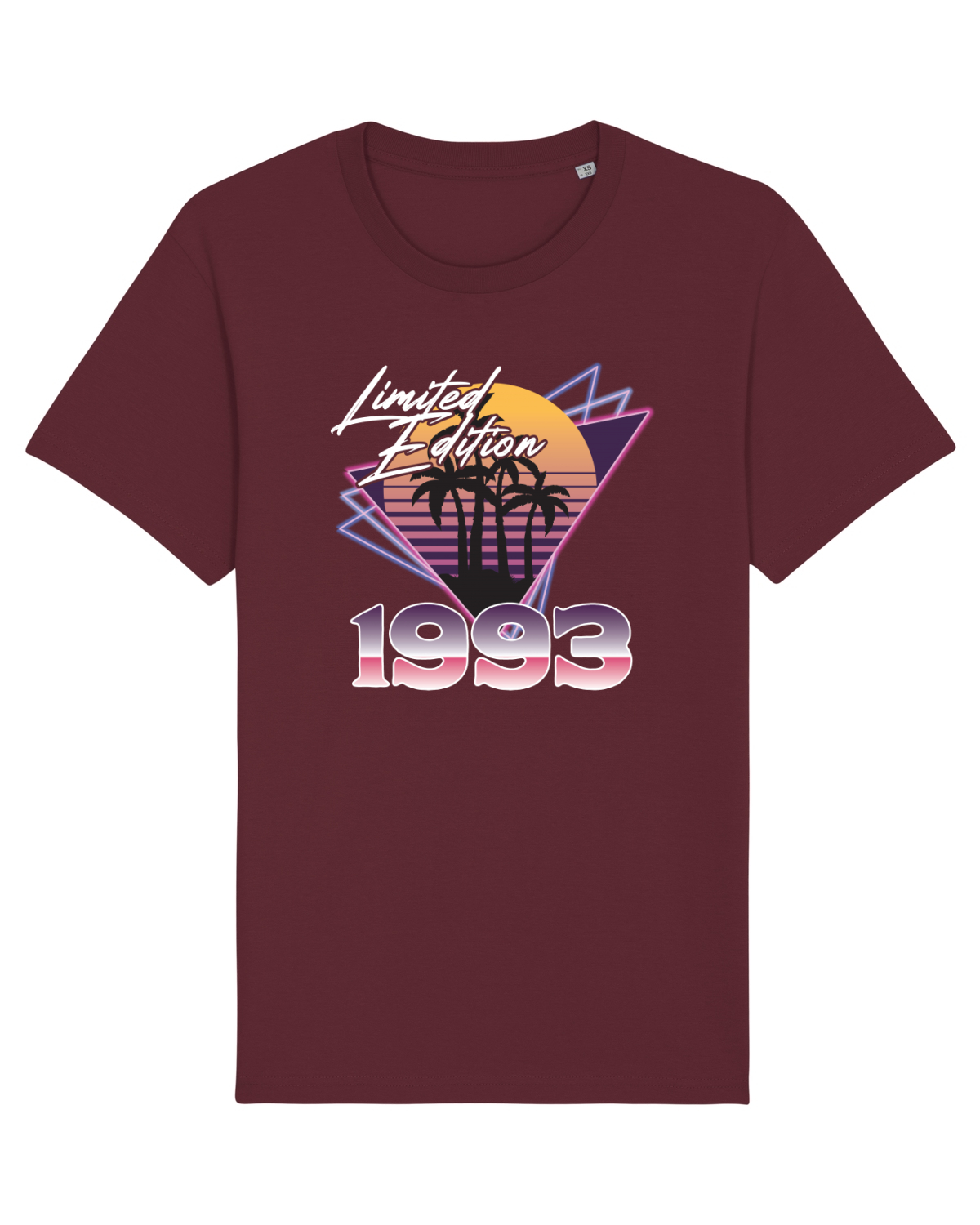 Tricou mânecă scurtă Unisex Rocker Burgundy