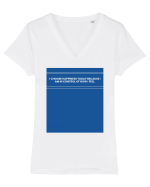 i choose happiness today because i am in control of how  i feel2 Tricou mânecă scurtă guler V Damă Evoker