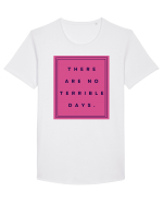 there are no terrible days3 Tricou mânecă scurtă guler larg Bărbat Skater
