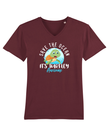 Save the ocean Burgundy