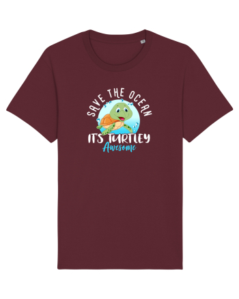 Save the ocean Burgundy