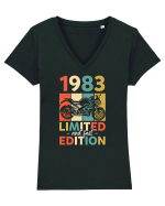 1983 - Limited and fast edition Tricou mânecă scurtă guler V Damă Evoker