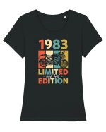 1983 - Limited and fast edition Tricou mânecă scurtă guler larg fitted Damă Expresser