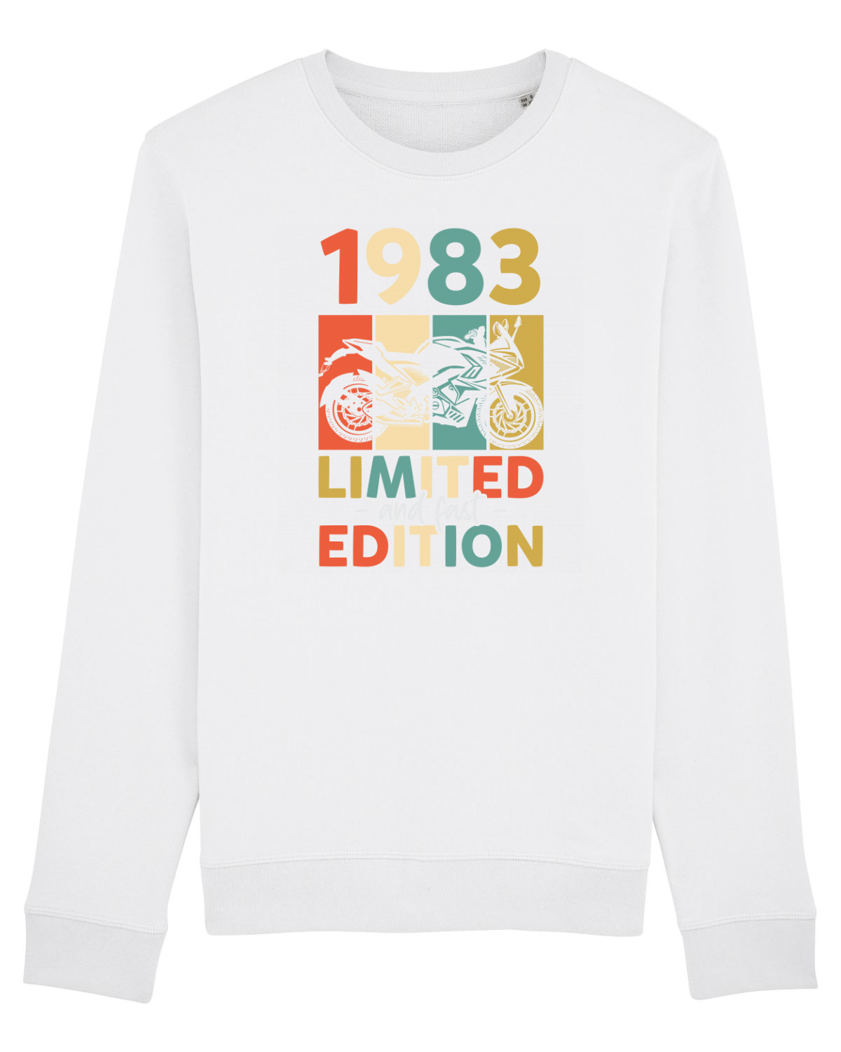 Bluză mânecă lungă Unisex Rise White