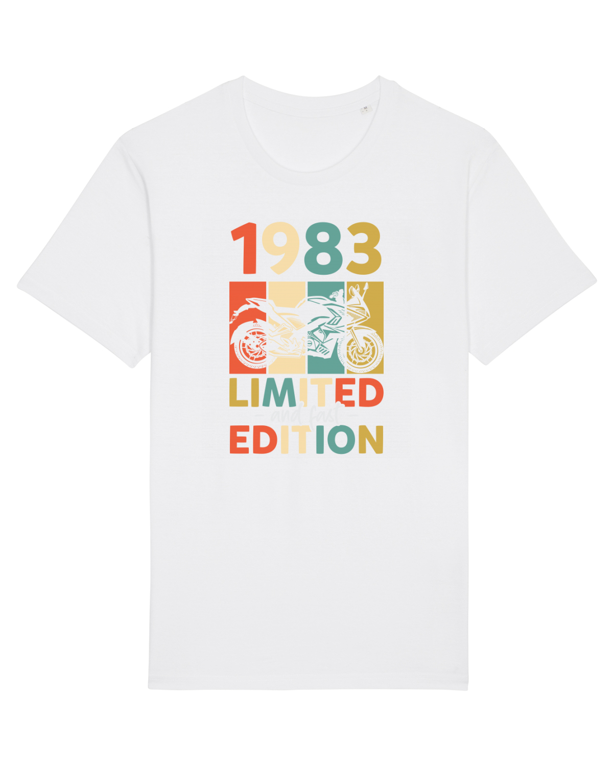 Tricou mânecă scurtă Unisex Rocker White