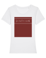 love comes to me in buckets Tricou mânecă scurtă guler larg fitted Damă Expresser