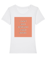 i don t need symphaty i need money3 Tricou mânecă scurtă guler larg fitted Damă Expresser