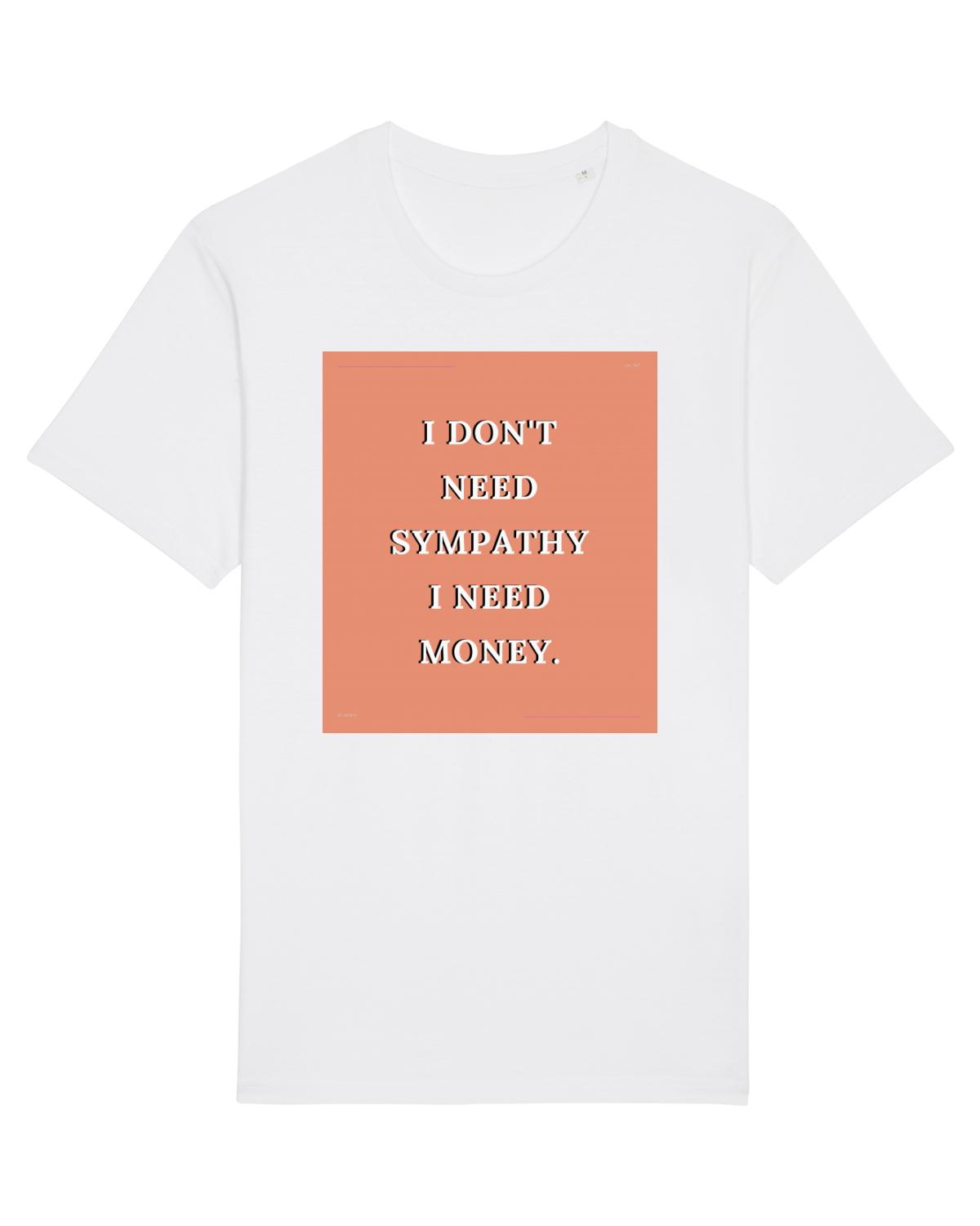 Tricou mânecă scurtă Unisex Rocker White