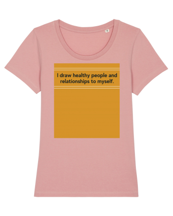 i draw healthy people and relationship to myself Canyon Pink