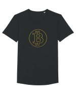 Bitcoin Tricou mânecă scurtă guler larg Bărbat Skater