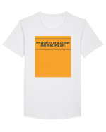 i m worthy of a loving and peaceful life Tricou mânecă scurtă guler larg Bărbat Skater
